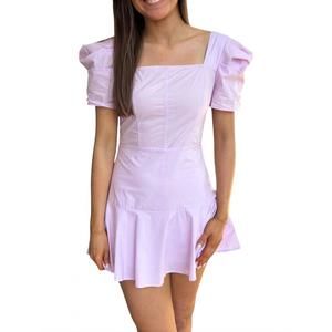 NEW SINCERELY OURS emma puff sleeves romper in lavender